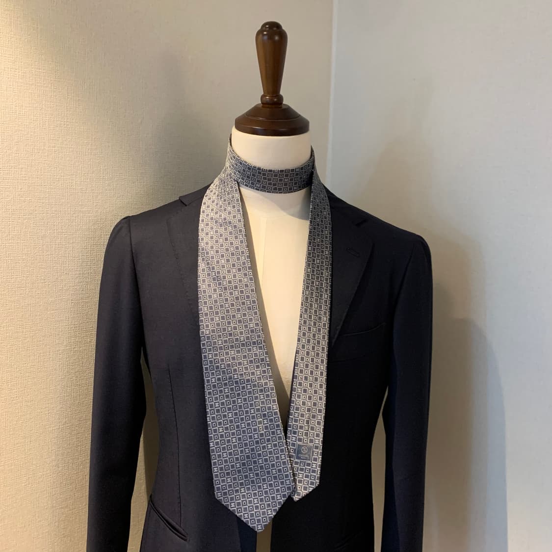 샤넬(CHANEL) 신형 모노그램 명품넥타이 이태리 100실크 최상급 상품이미지1