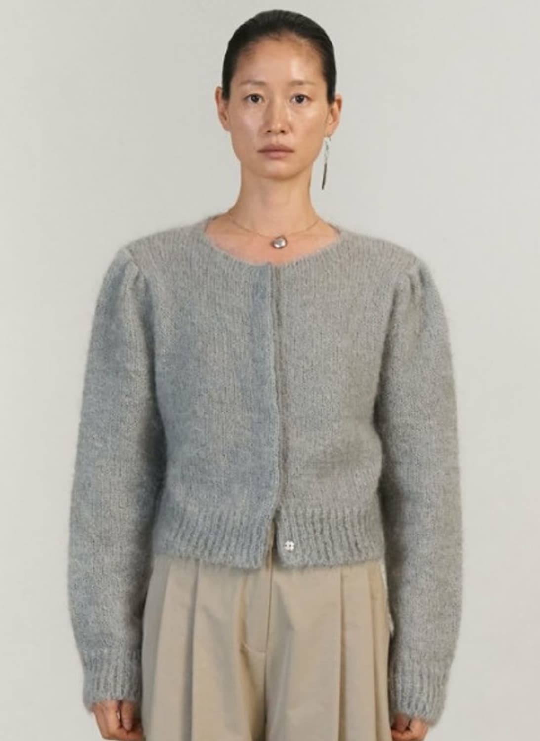 아모멘토 뉴그랜마 가디건 그레이 상품이미지1