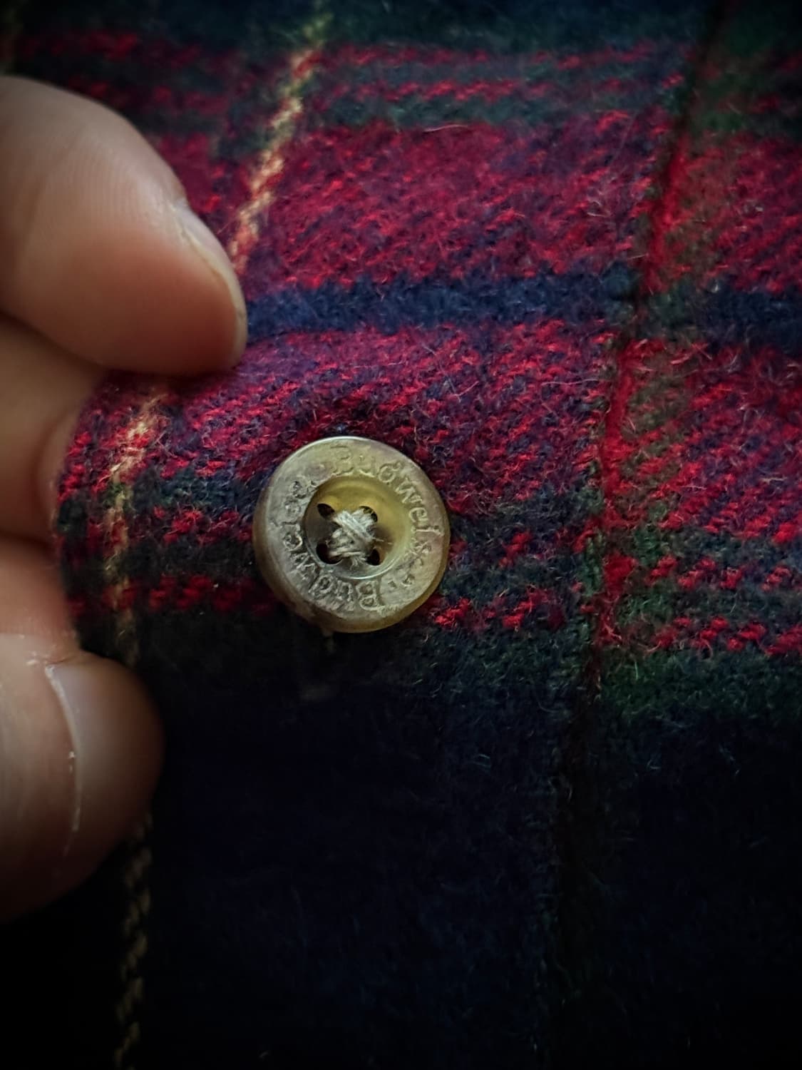 Budweiser rayon wool Flannel check shirt 상품이미지6