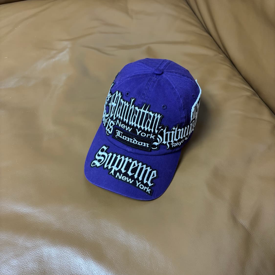 Supreme 슈프림 6패널 볼캡 모자 City Patch Purple 상품이미지1