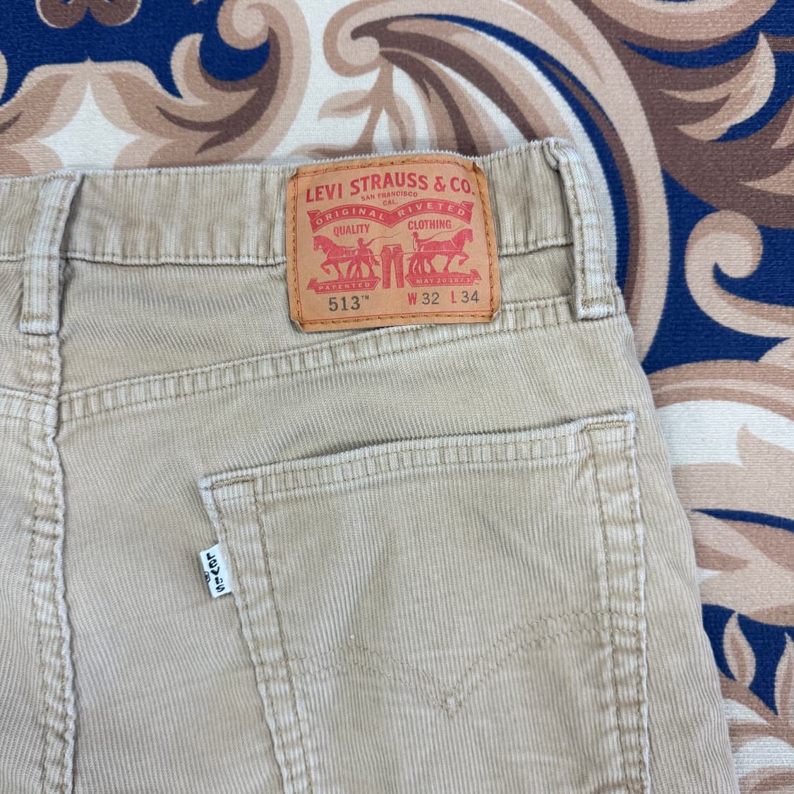 (32)리바이스 Levis 513 코듀로이 화이트탭 팬츠 상품이미지2