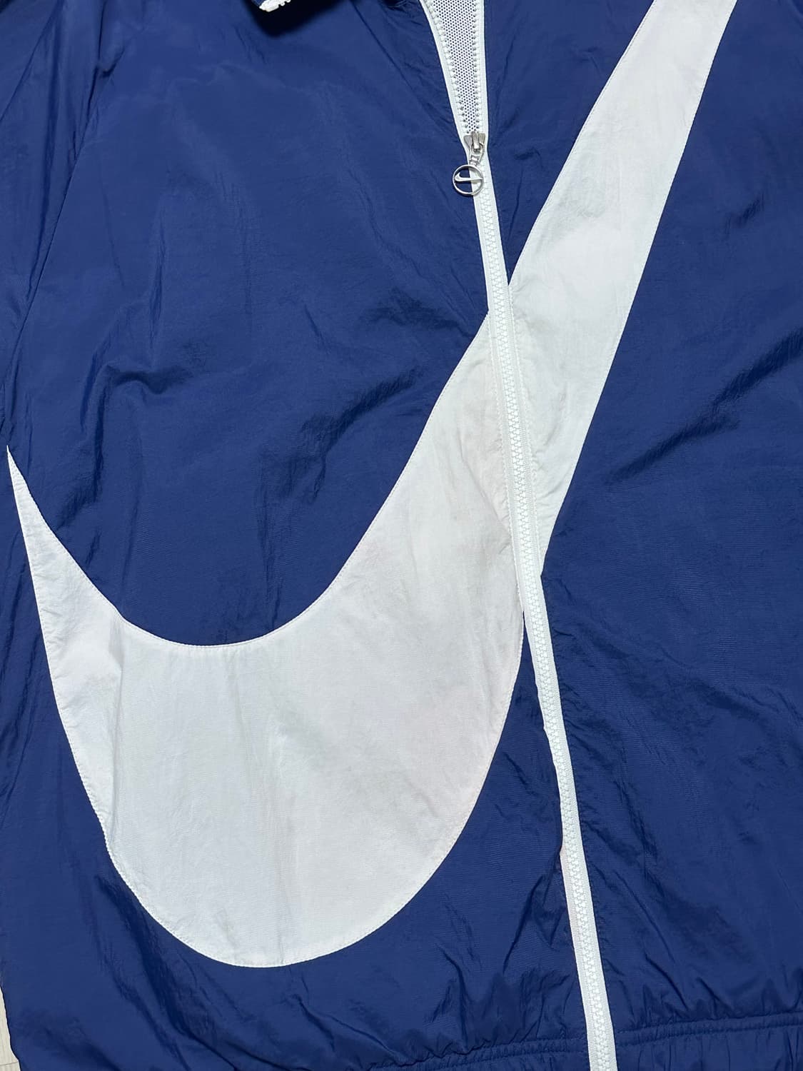 나이키 NIKE 빅스우시 우븐 배색 바람막이 자켓 네이비 상품이미지4