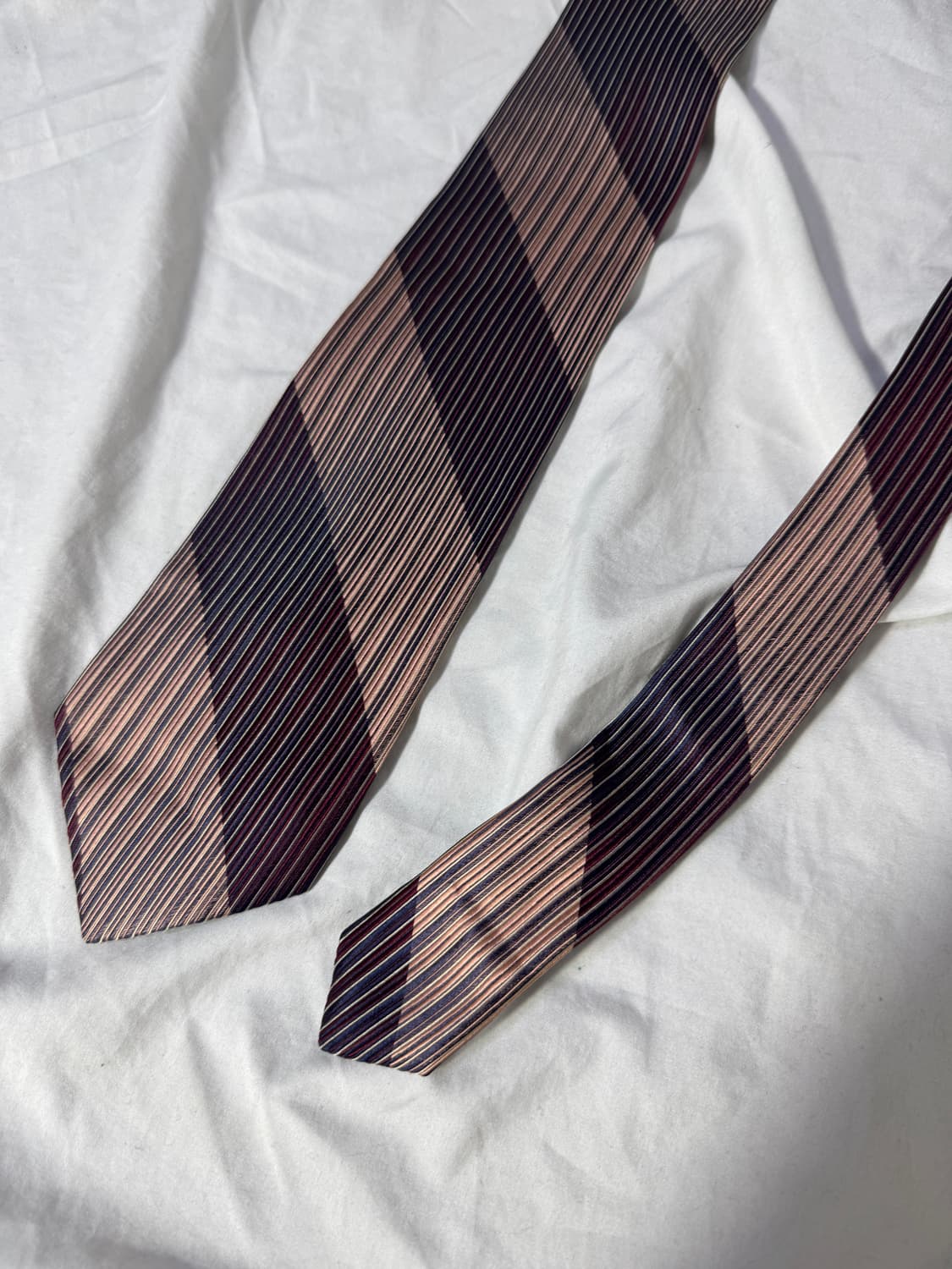 요지야마모토 패턴 실크 넥타이 상품이미지1