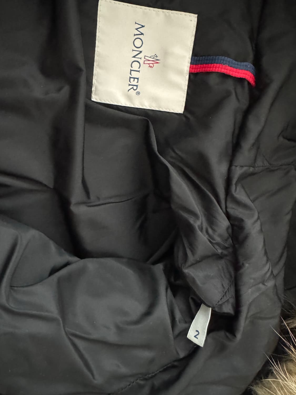 정품 몽클레어 클로에 블랙패딩(구형지퍼) 상품이미지3