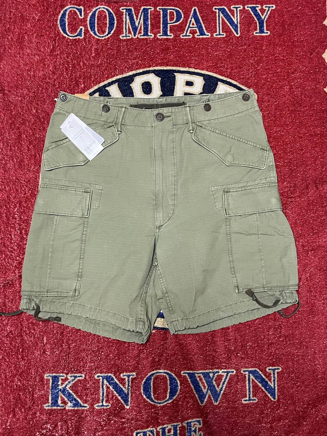 더블알엘 (RRL) 레지먼트 포플린 립스탑 카고 쇼트 상품이미지1