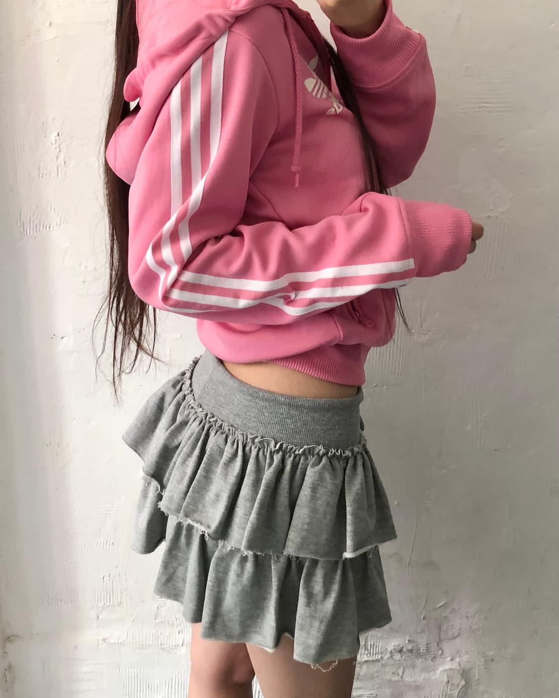 Adidas 아디다스 딸기우유 컬러 후디드 트랙탑 상품이미지2