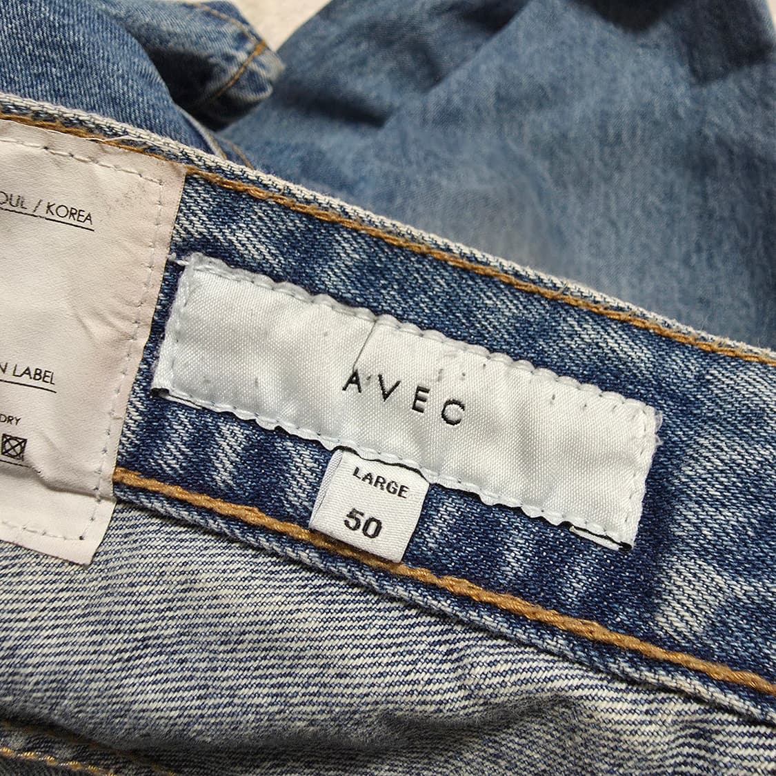 (L)아베크디자인 스트레이트 데님 팬츠 상품이미지4