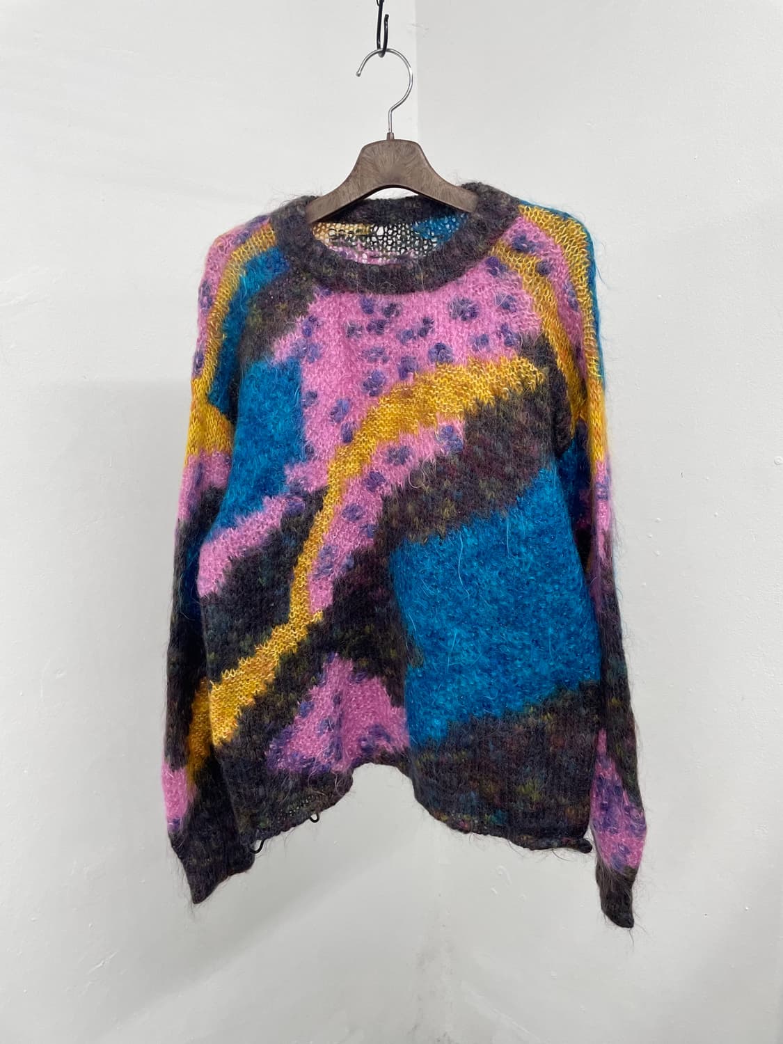 모헤어 하구미 컬러 니트 상품이미지4