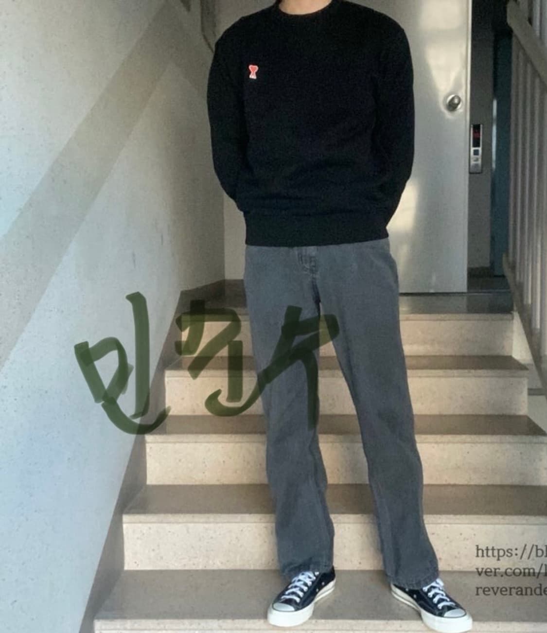 아미 맨투맨L 판매 상품이미지9