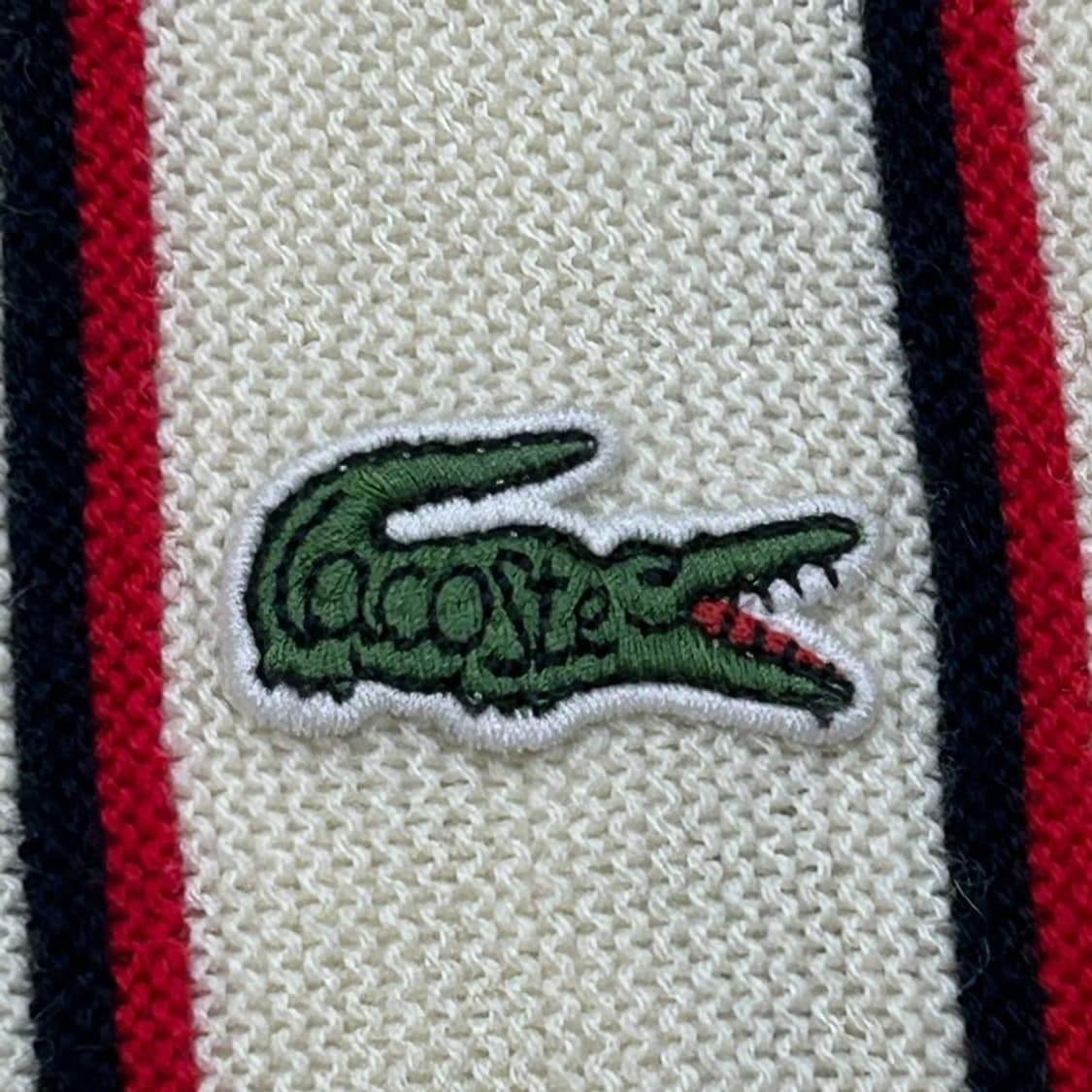 LACOSTEx빔즈 (일본판) 스트라이프 니트가디건 36 상품이미지2