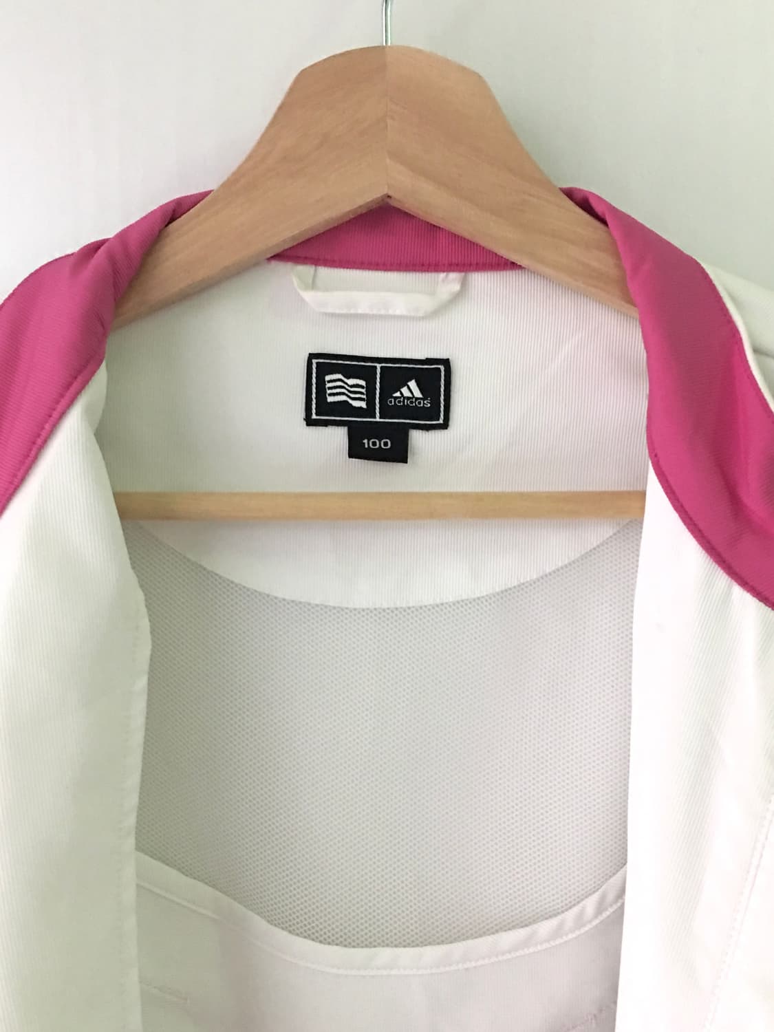 아디다스 화이트 핑크 바람막이 상품이미지4