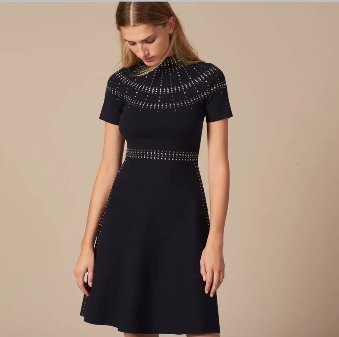 산드로 스터드 니트원피스 상품이미지2