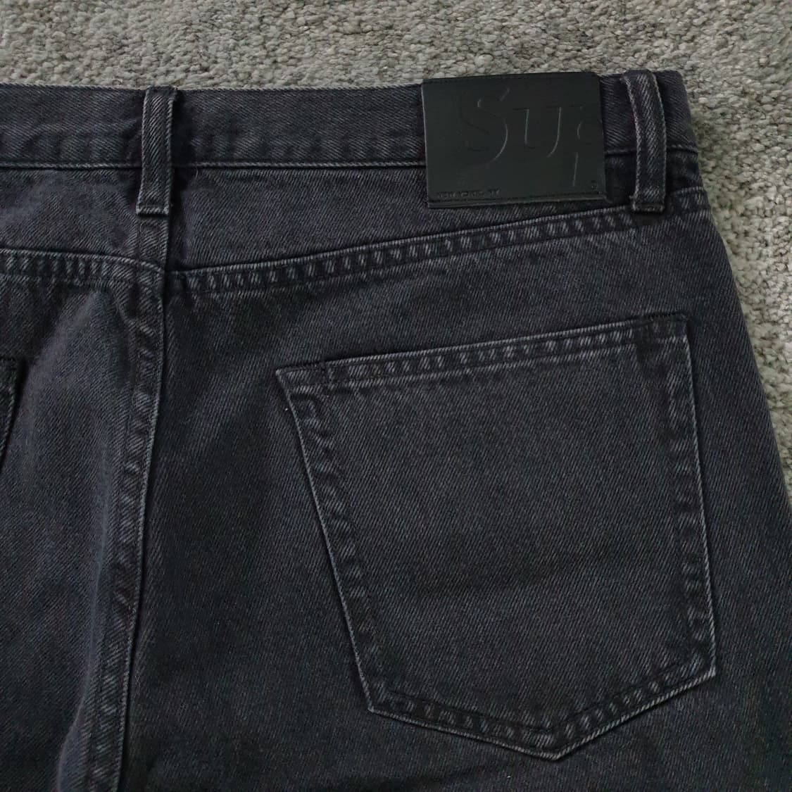 Supreme 블랙 데님 팬츠 상품이미지7