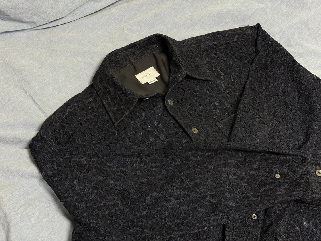 Youth loosed shirt black flower 상품이미지1