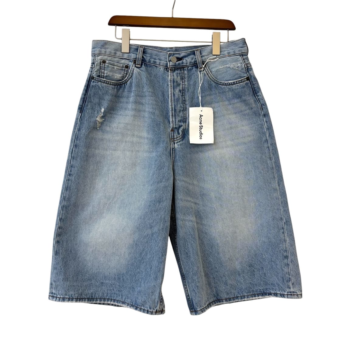 아크네 스튜디오 데님 쇼츠 라이트 블루 상품이미지2