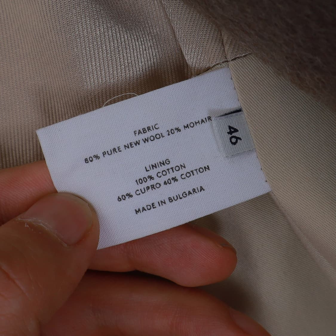 Lemaire 르메르 17FW 울/모헤어 싱글 코트 브라운 46 상품이미지3