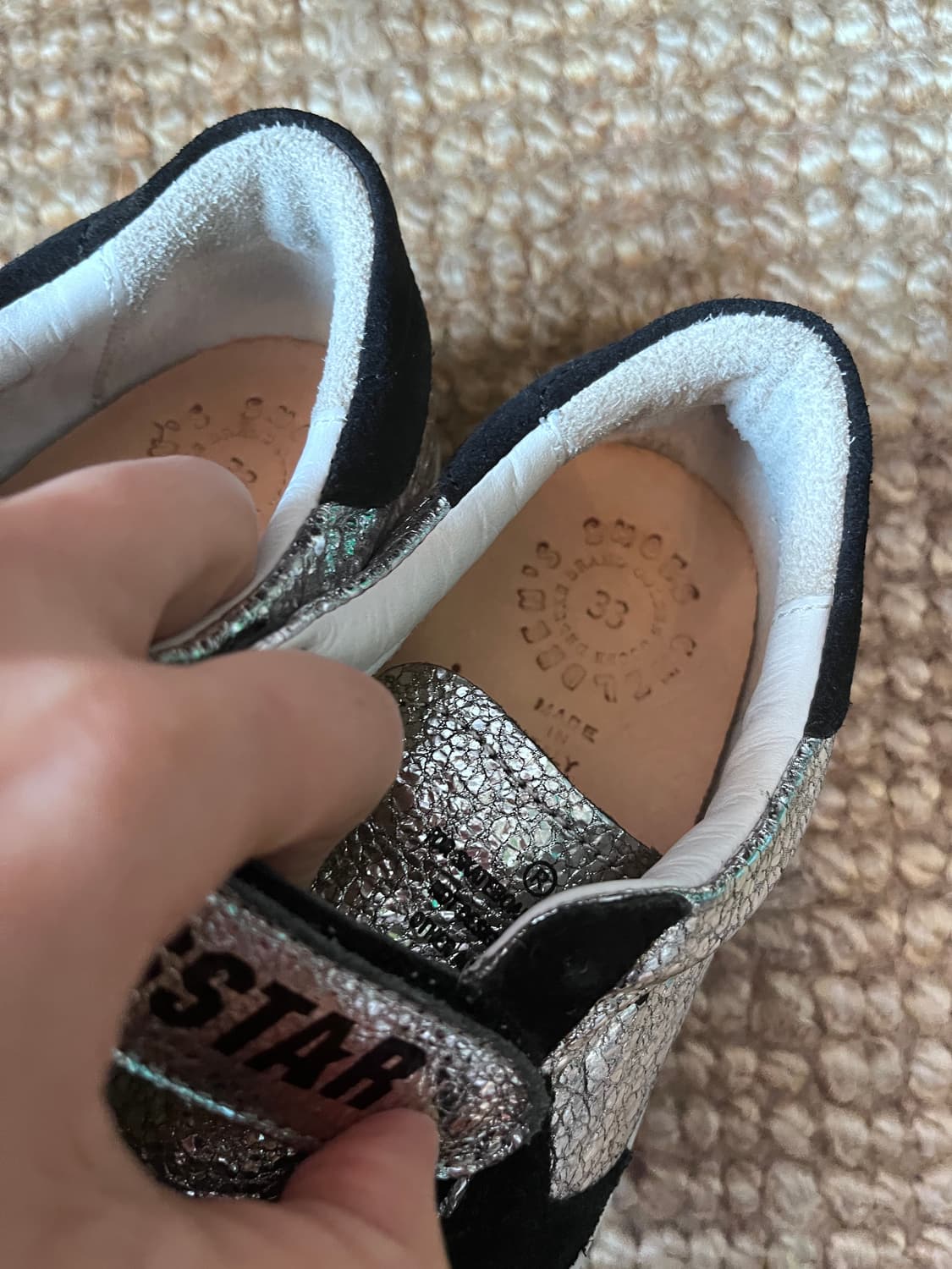 골든구스 키즈 슈퍼스타메탈실버 33사이즈 상품이미지7