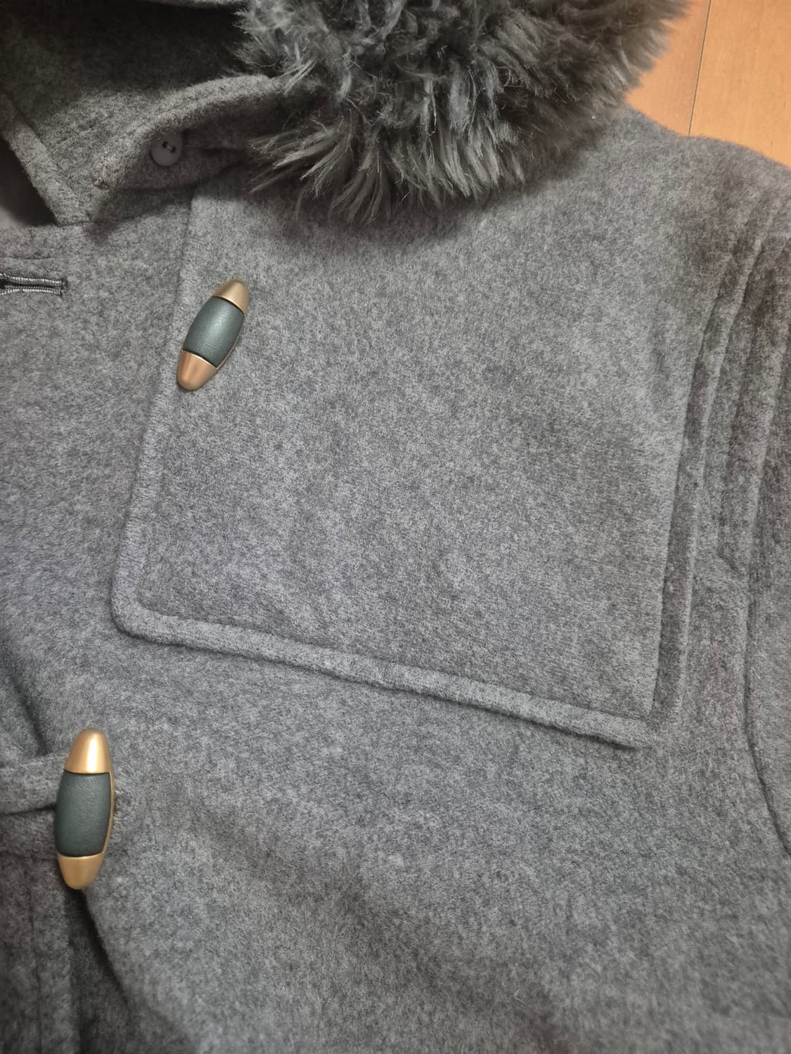 급처/울95) 대장 멜란지 그레이 오버핏 코트 떡코 모리 러블리 데일리 상품이미지3