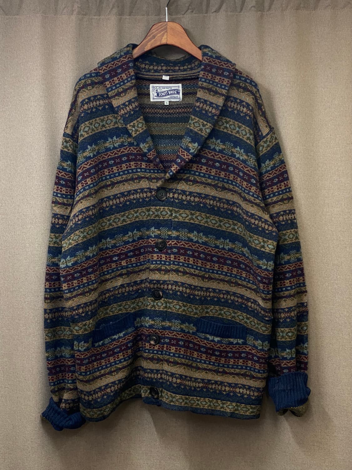 빈티지 헤비 니트 가디건 상품이미지2