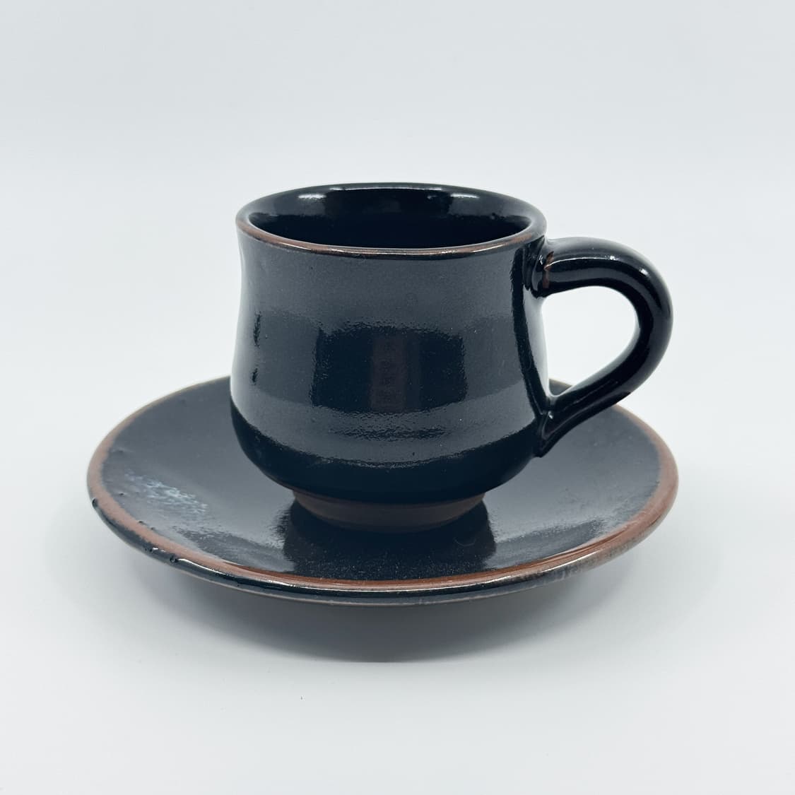 블랙 도자 커피잔 상품이미지2