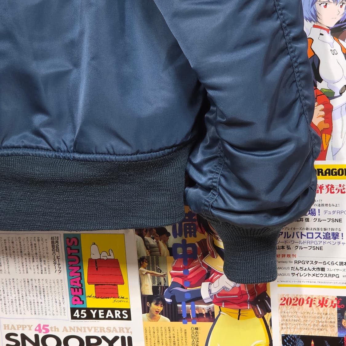 알파인더스트리 밀리터리 가죽 카라 항공 점퍼 상품이미지8