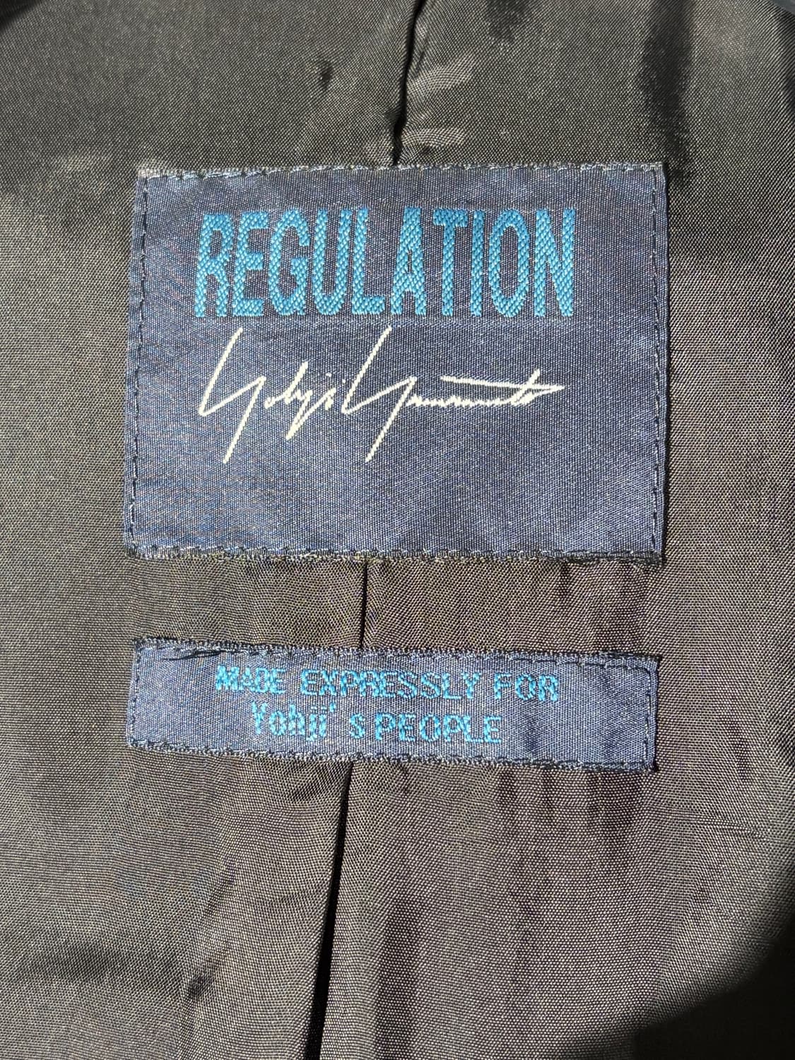 REGULATION Yohji Yanamoto 라이더 자켓 상품이미지4
