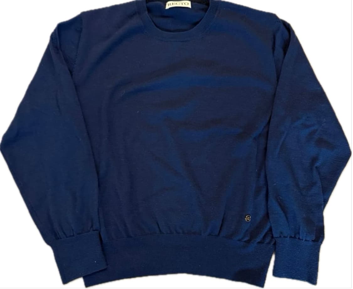 렉토 네이비 울 니트 상품이미지1