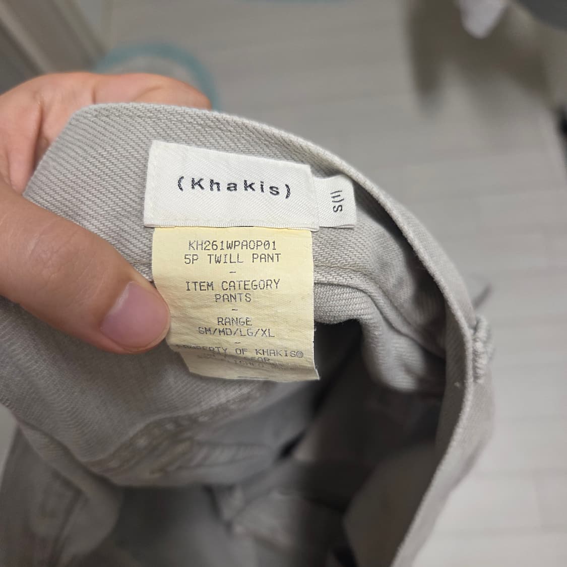 카키스 5p 트윌 팬츠 그레이 상품이미지4