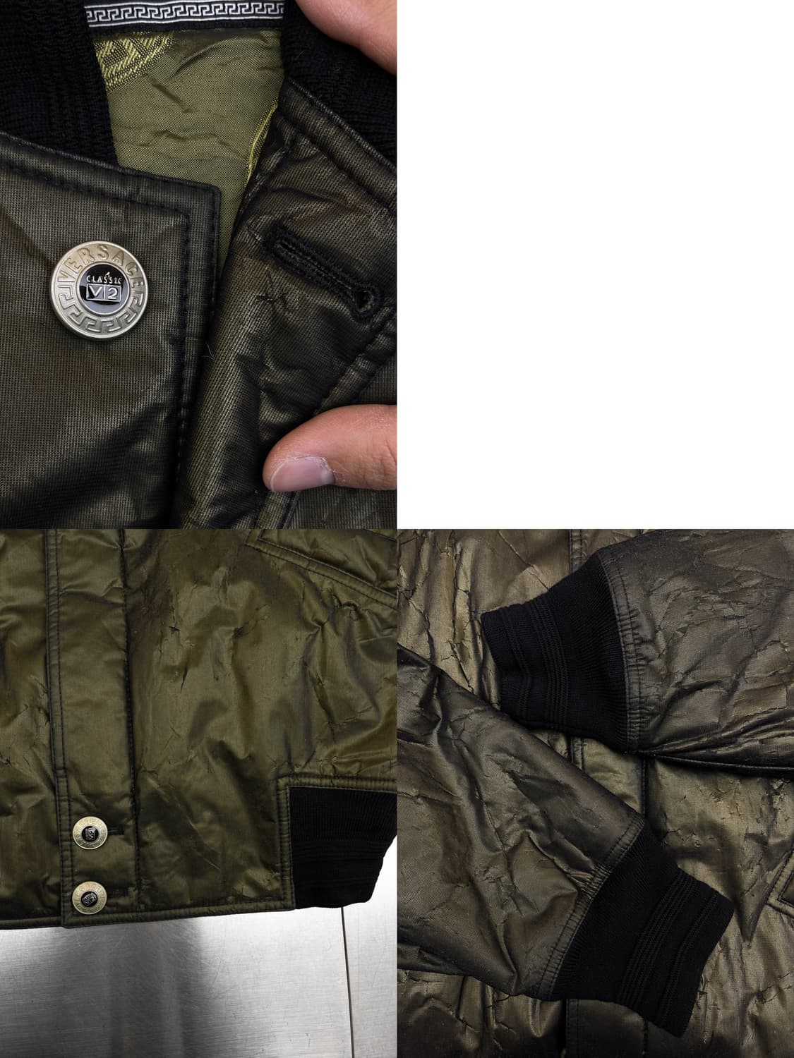 베르사체 90s 클래식 V2 크랙클 블루종 상품이미지6