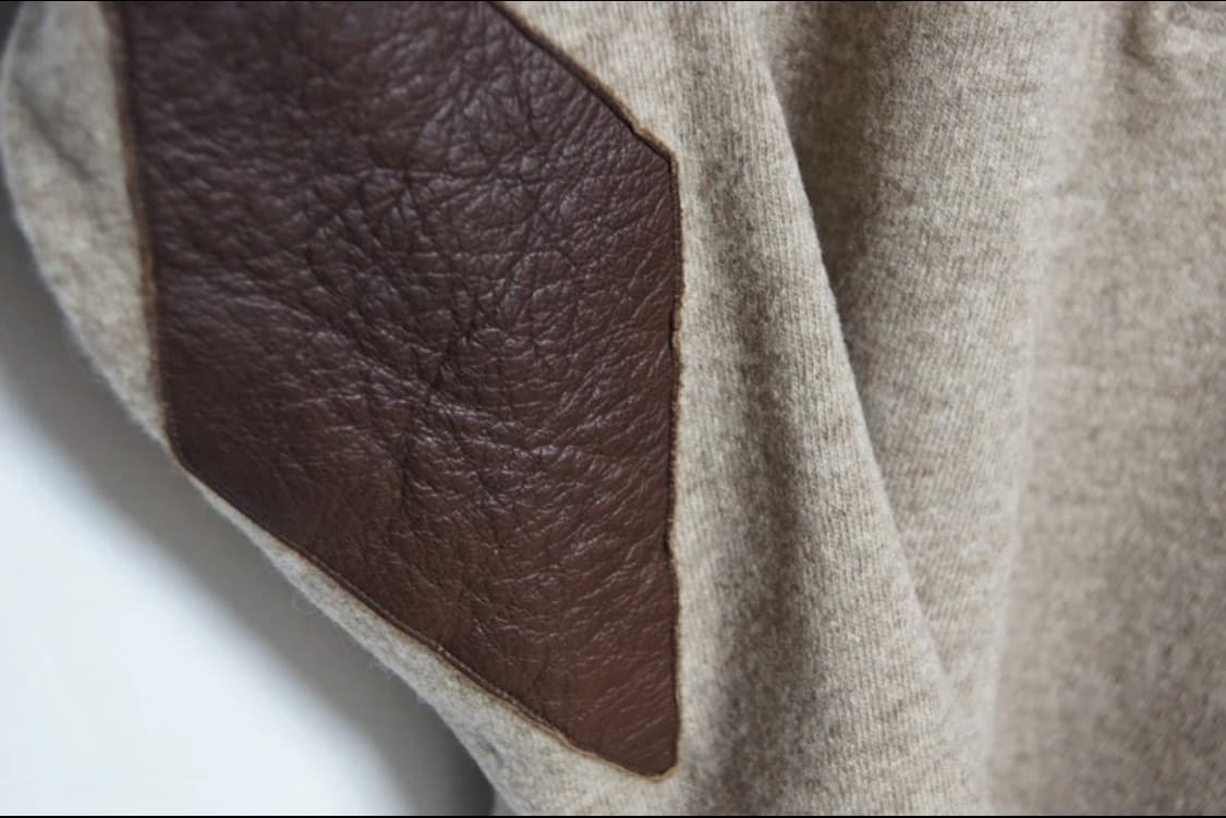 Kapital 캐피탈 헨리넥 가죽패치 니트 스웨터 상품이미지5