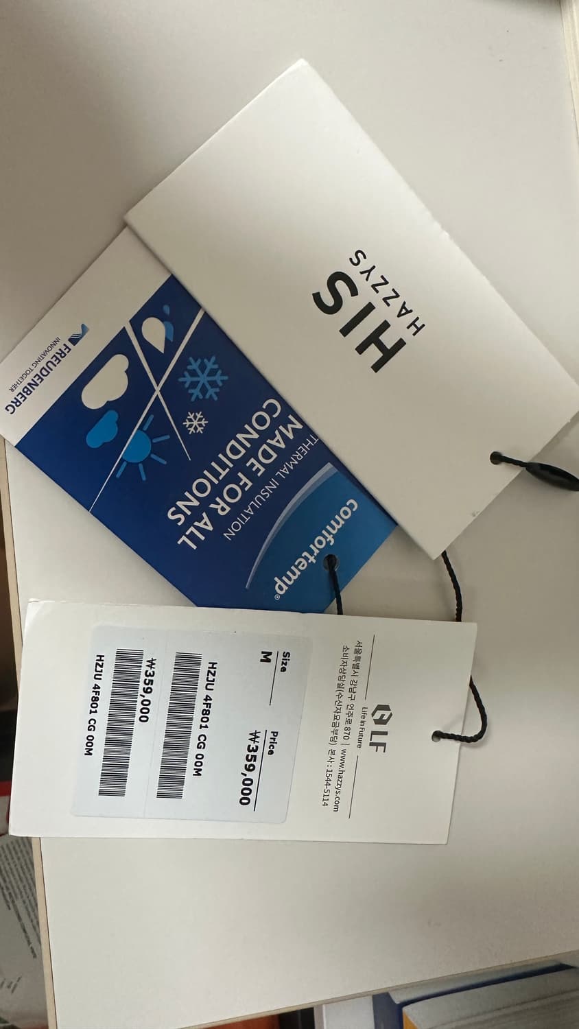 [M,105] his 헤지스 숏야상 차콜 상품이미지6