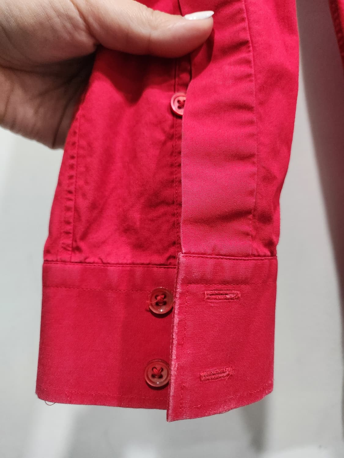 BALMAIN 파리 레드 셔츠 36 정품 상품이미지5