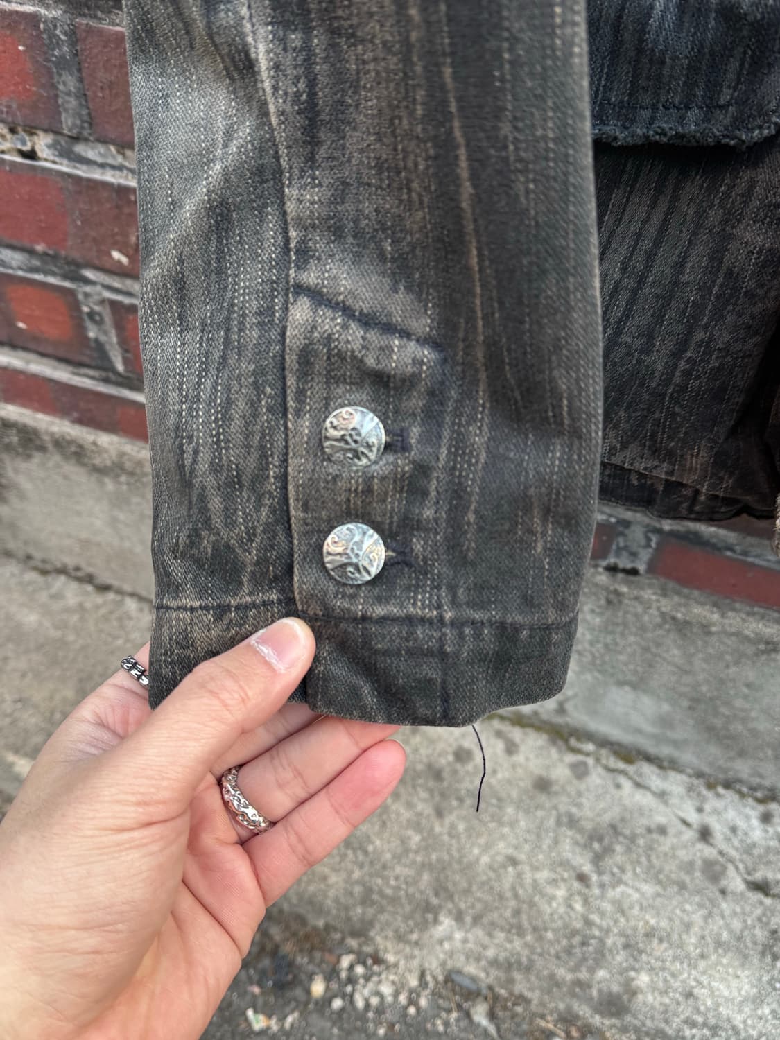 In The Attic 고딕 디스트로이드 데님자켓  상품이미지8