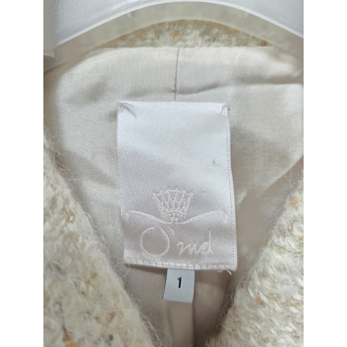 택포// M 한섬 오즈세컨 트위드 코트 상품이미지2