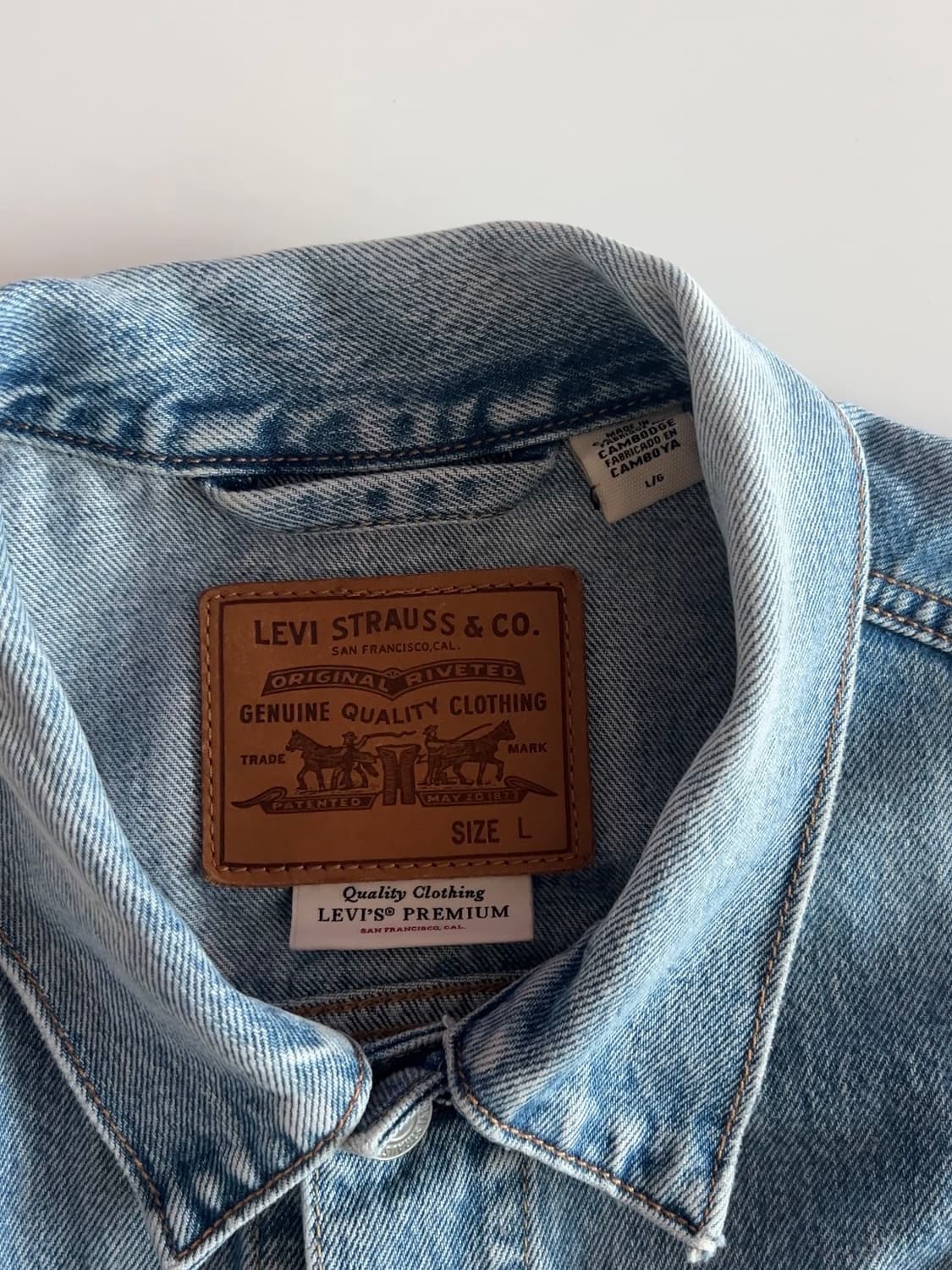리바이스 프리미엄 2세대 데님 자켓 L 상품이미지5