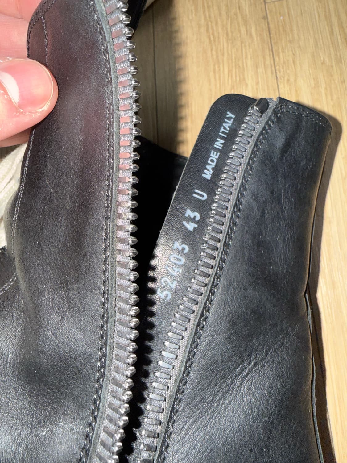 [43] 릭오웬스 룩소르 라몬즈 블랙 하이탑 상품이미지2