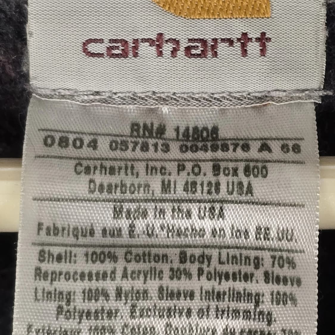 칼하트 J01 빈티지 디트로이트 자켓 블랙 상품이미지8