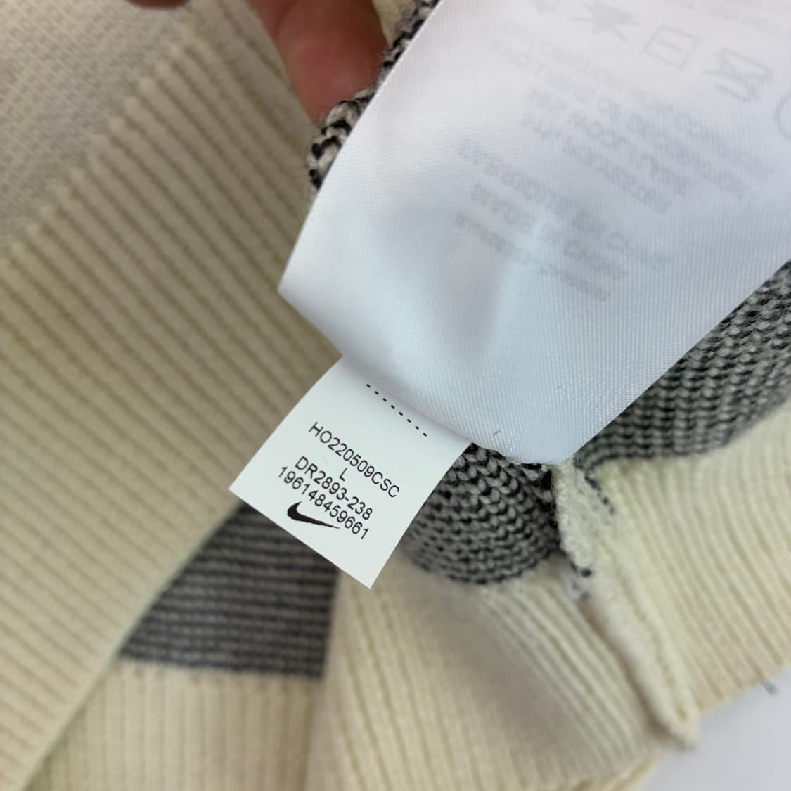 Nike X Stussy 나투시 NRG 23F/W 크림베이지 파슬 스웨터 상품이미지8