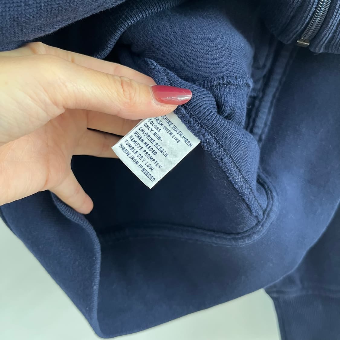 폴로 랄프로렌 네이비 코튼 집업 상품이미지6
