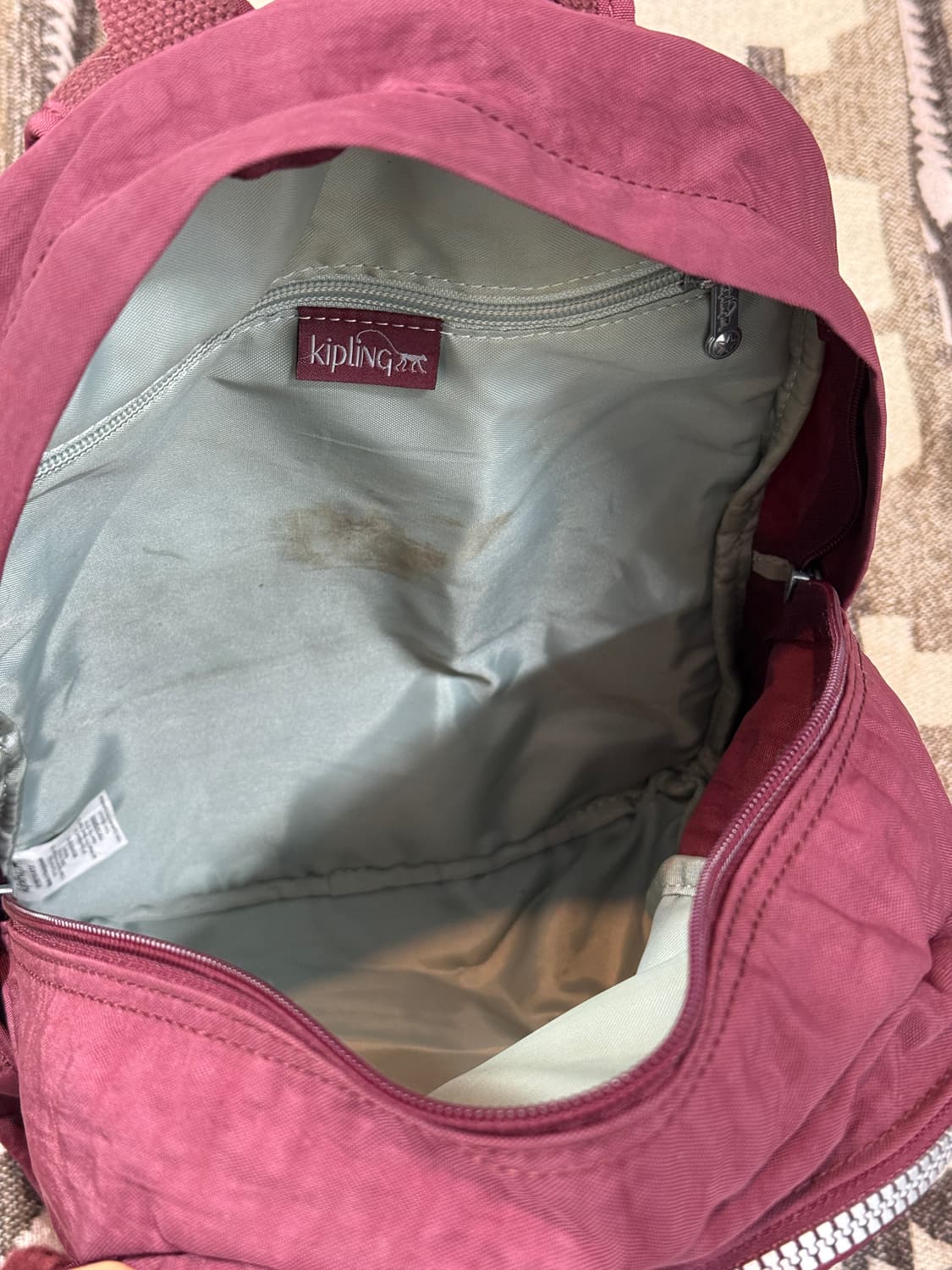 키플링 미니 백팩 버건디 상품이미지7