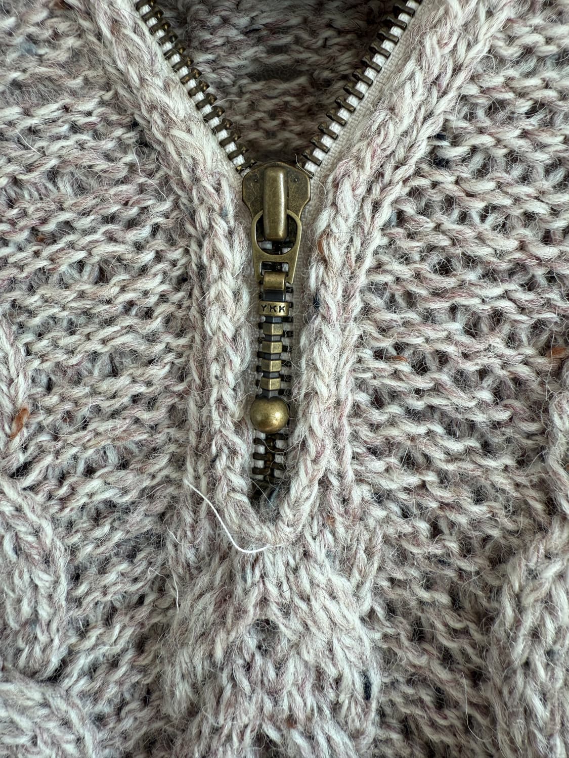 ARAN 헤비울 하프집업 니트(IRELAND) 상품이미지4