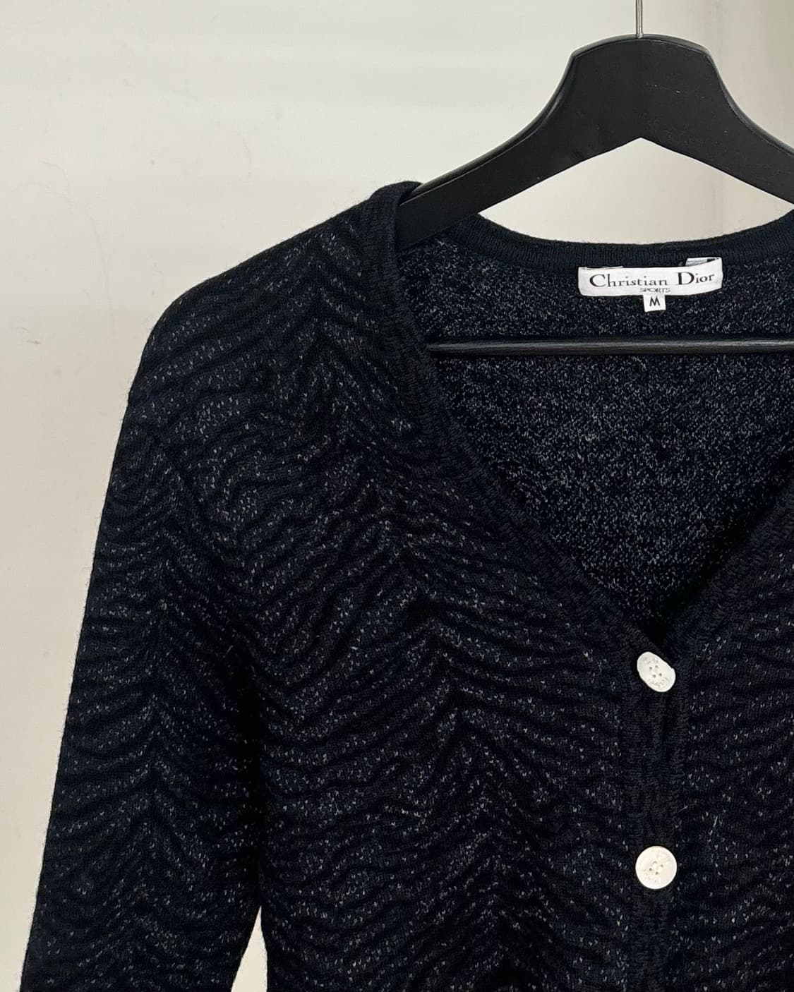 크리스찬 디올 블랙 지브라 가디건  상품이미지3