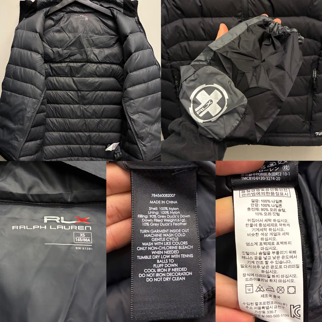 (XS~S)폴로랄프로렌 RLX 730 패커블 덕다운 경량 베스트 상품이미지10