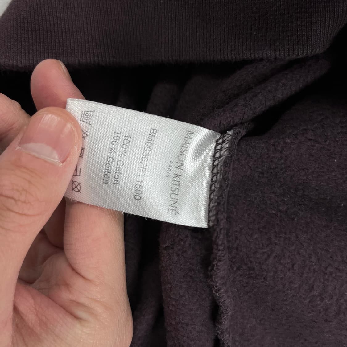 메종키츠네 퍼플 스펠아웃 맨투맨 상품이미지4