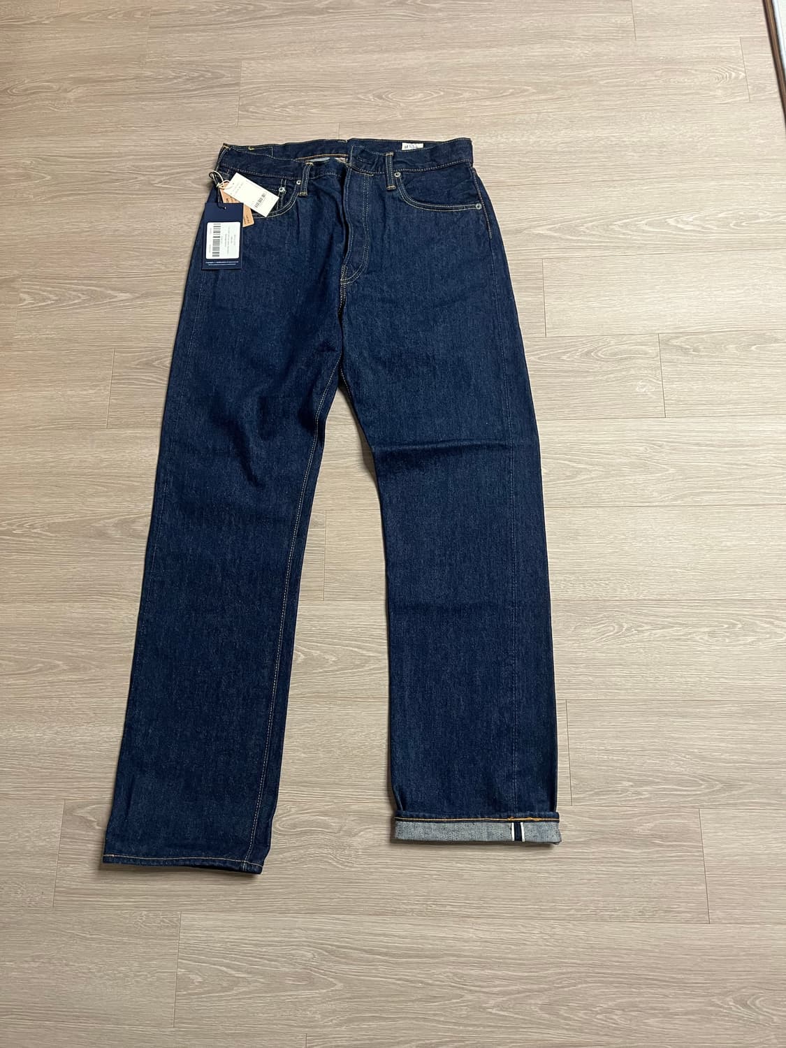 (새상품) 오어슬로우 105 원워시 셀비지 데님 상품이미지6