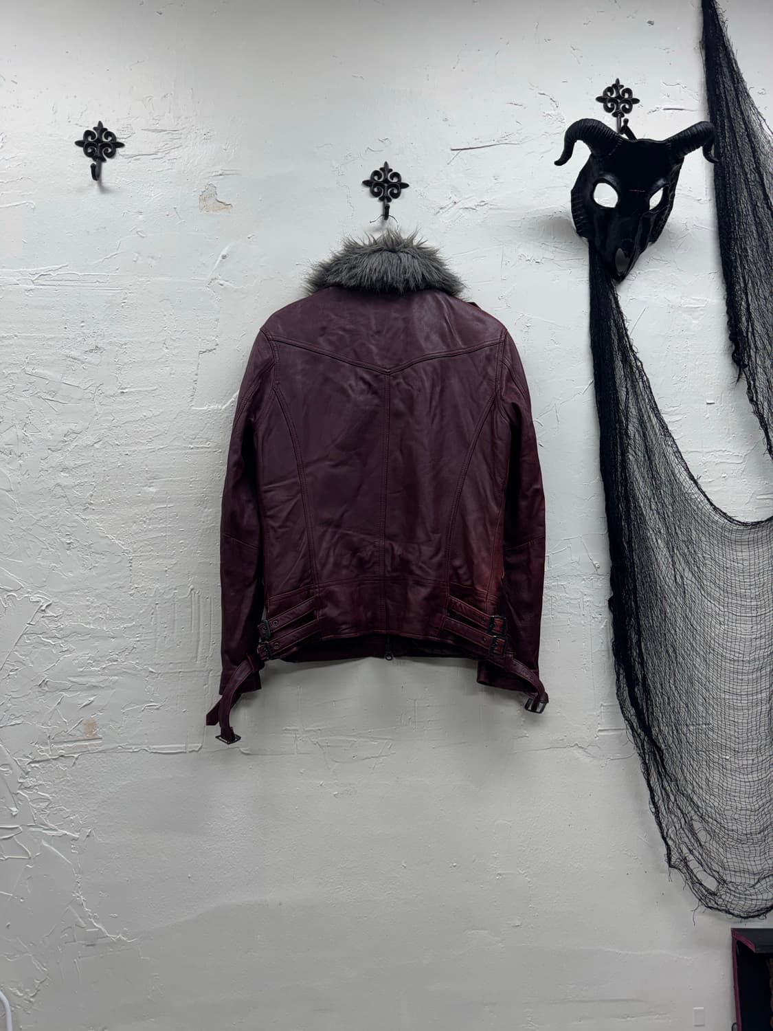 Jackrose 00s leather fur trimming wolf r 상품이미지6