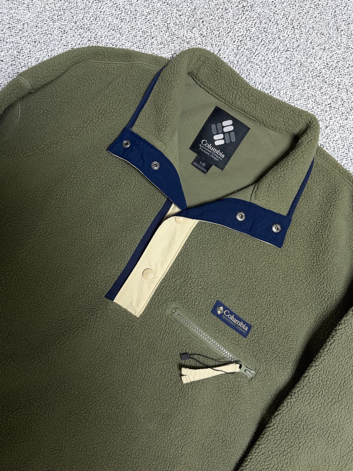 컬롬비아 반집업 후리스 상품이미지1