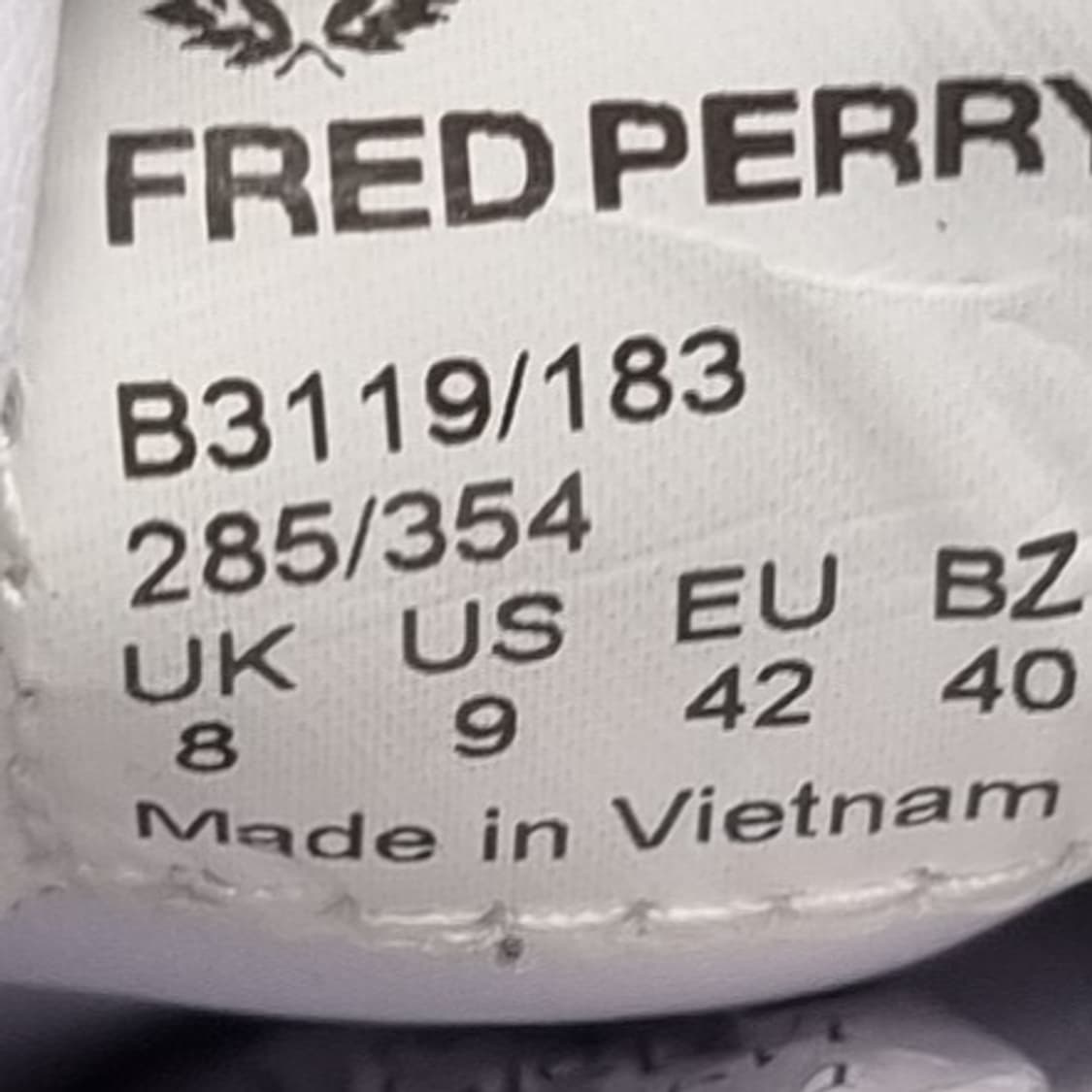 프레드페리 화이트 스니커즈42 270 상품이미지6