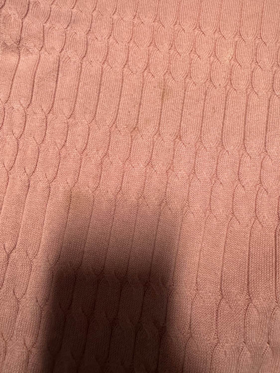 여성 타미힐피거 코튼 케이블 니트 s 로즈핑크 상품이미지5