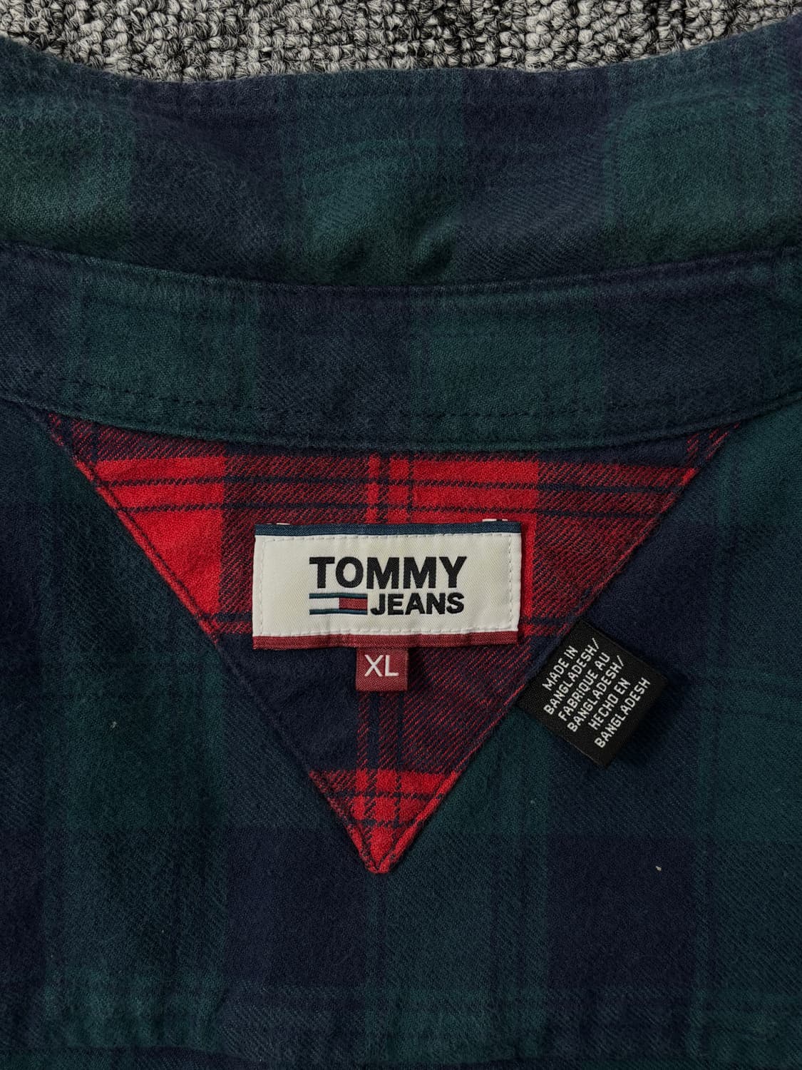 타미 진스 플란넬 체크 셔츠  상품이미지9